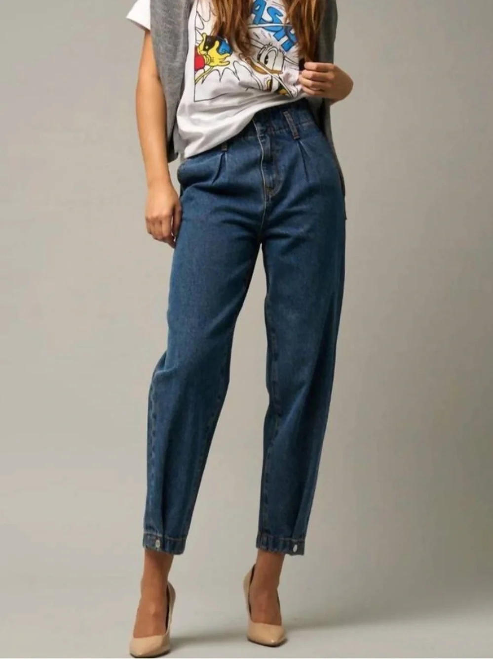NWT Insane Gene High Rise Balloon Jeans Dark Wash Sz 5